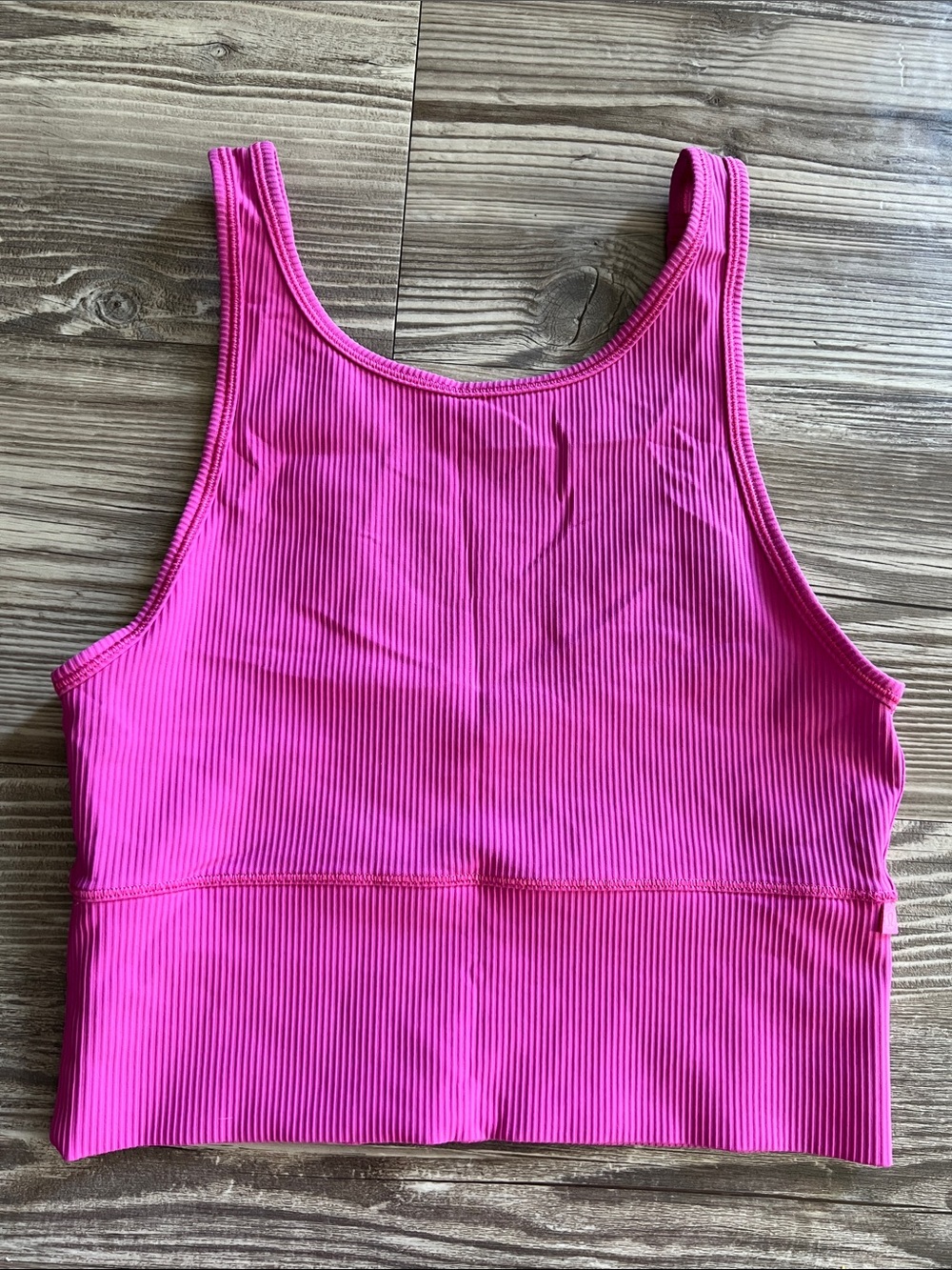 Lululemon Power Pivot Ribbed Tank Pink - Picture 2 of 4